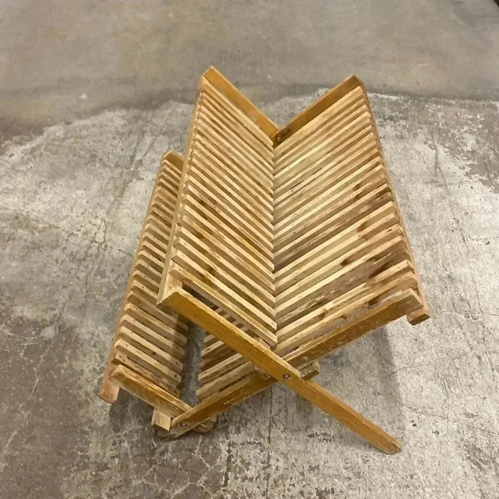 Wood dish rack